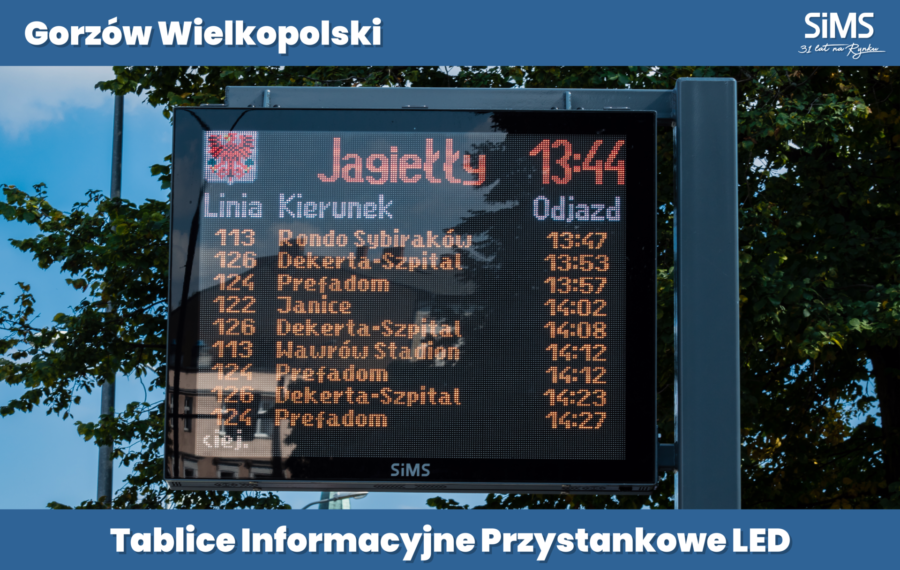 Tablice Informacyjne Przystankowe LED