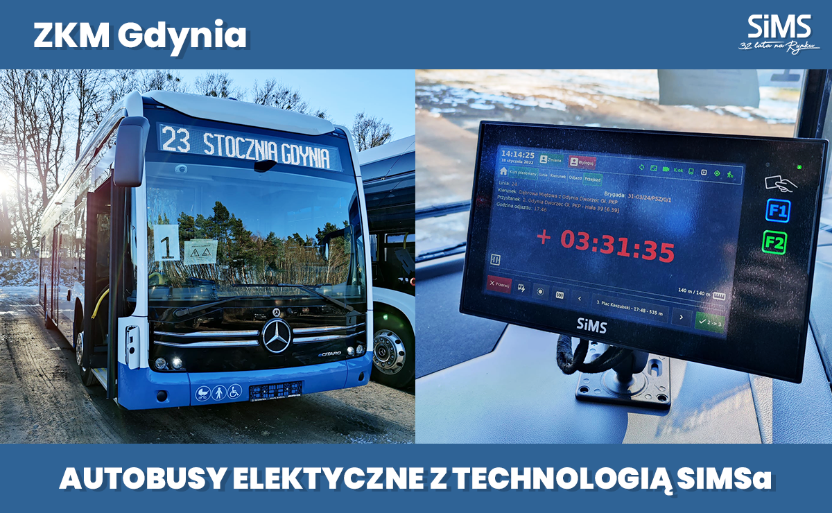 Autobusy elektryczne z technologią SIMS