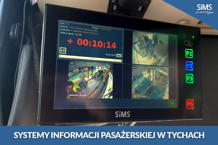 Najnowsze systemy informacji pasażerskiej SIMS w Tychach 